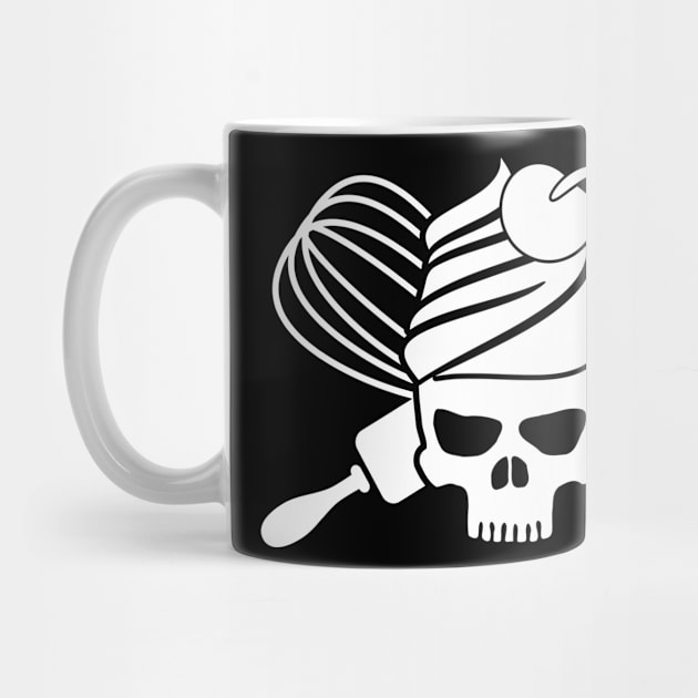 Cupcake skull with rolling pin by beangrphx